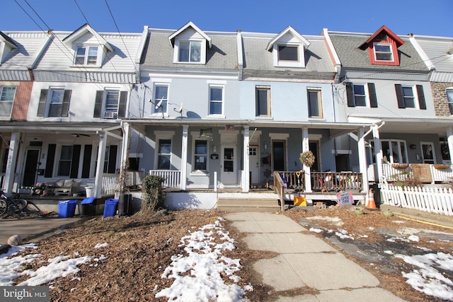 multi unit property with a porch