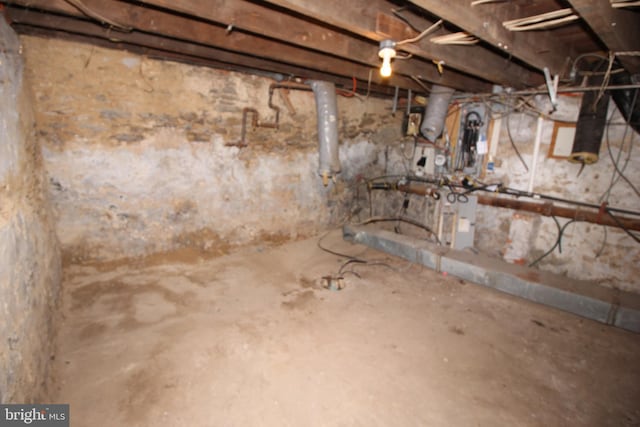 view of basement