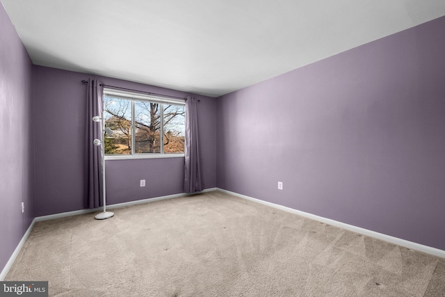 view of carpeted empty room