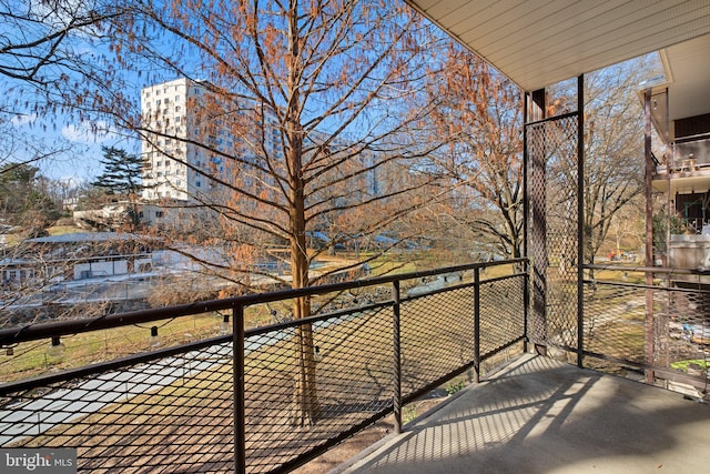 view of balcony