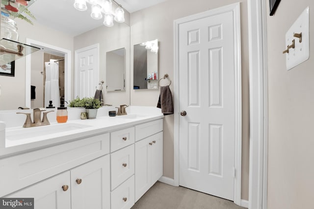 bathroom with vanity