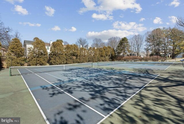 view of tennis court