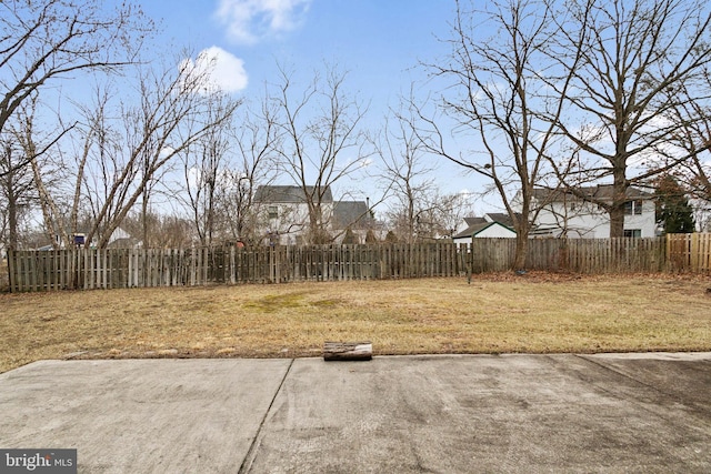 view of yard featuring a patio area