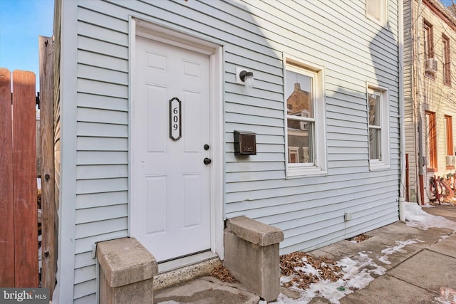 view of entrance to property