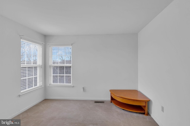 view of carpeted empty room