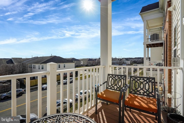 view of balcony