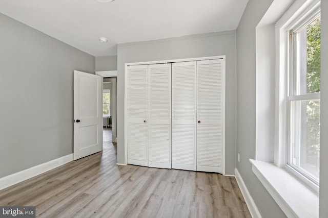384 Wheat Rd, Vineland, NJ 08360 - unfurnished bedroom with light hardwood / wood-style flooring and a closet