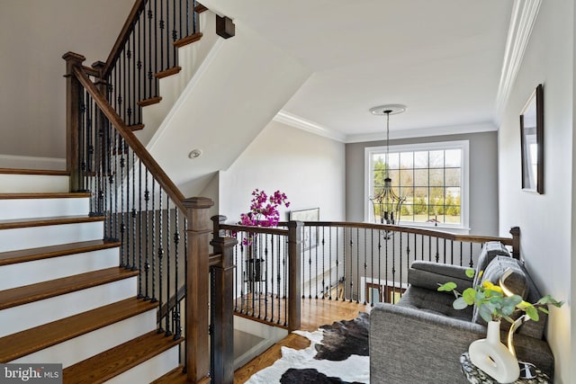 stairs with ornamental molding