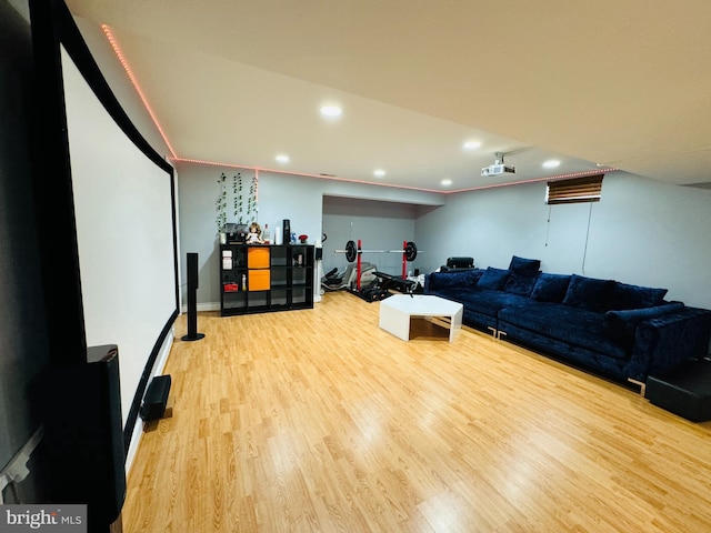 interior space featuring light hardwood / wood-style flooring