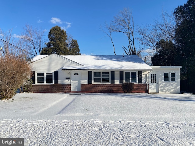 view of ranch-style home