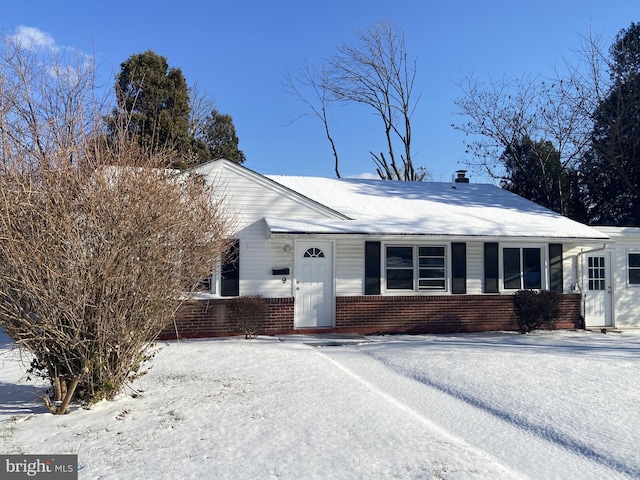 view of ranch-style house