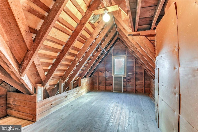 view of attic