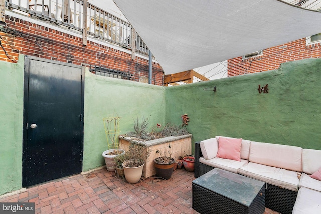 view of patio / terrace featuring outdoor lounge area