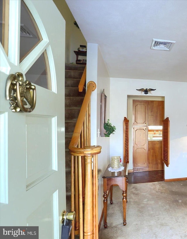 interior space with carpet floors