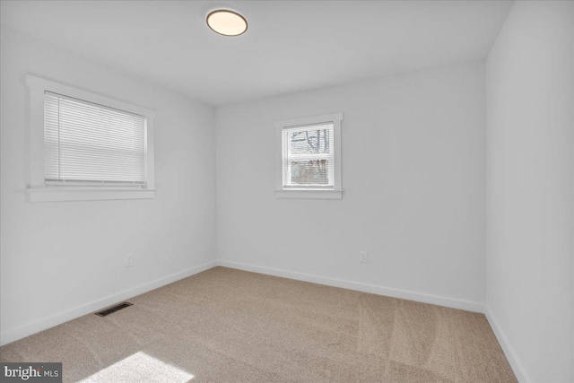 view of carpeted empty room