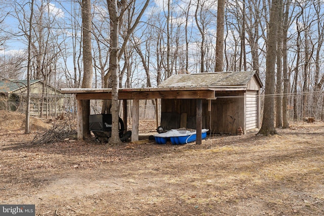 view of outbuilding with an outdoor structure