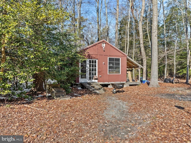 view of outbuilding