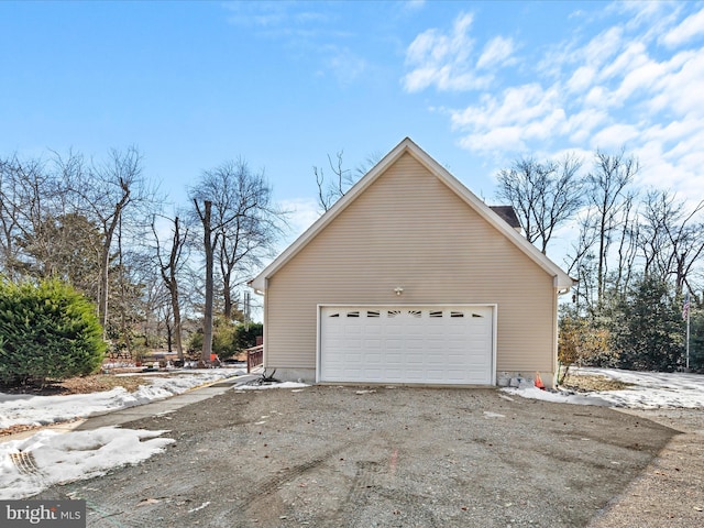 view of side of property