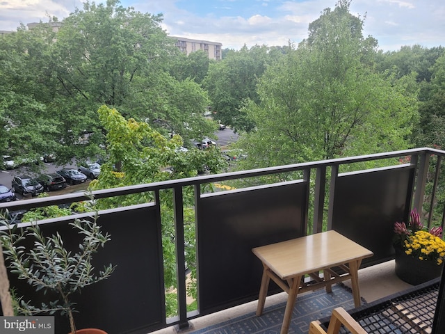 view of balcony