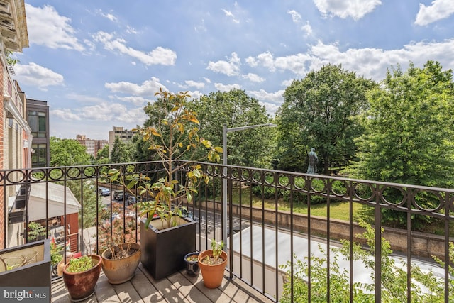 view of balcony