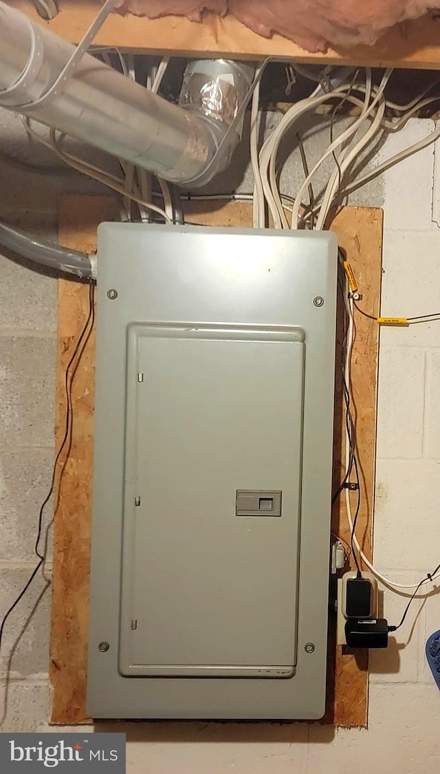 utility room with electric panel