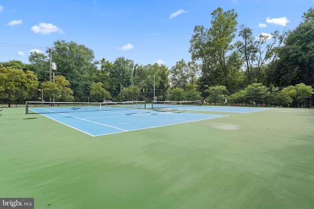 view of sport court