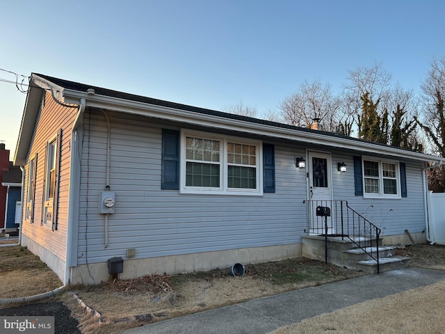 view of front of property