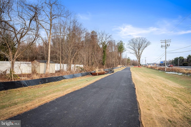 view of road