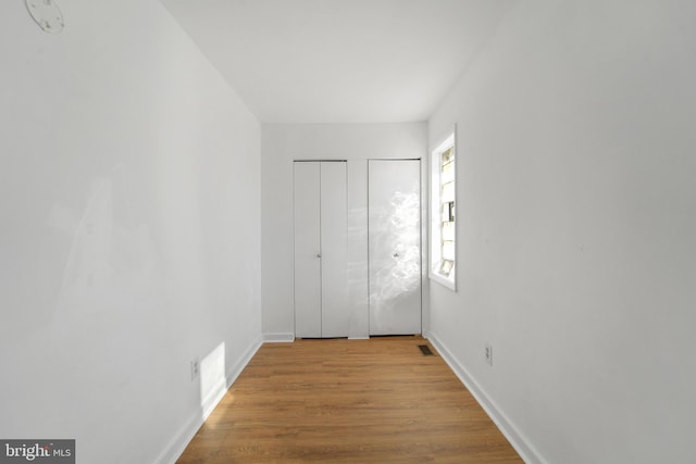 interior space featuring light hardwood / wood-style floors