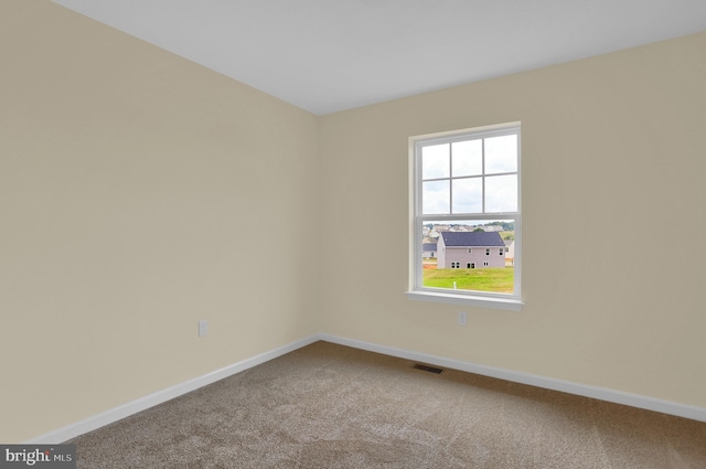 view of carpeted empty room