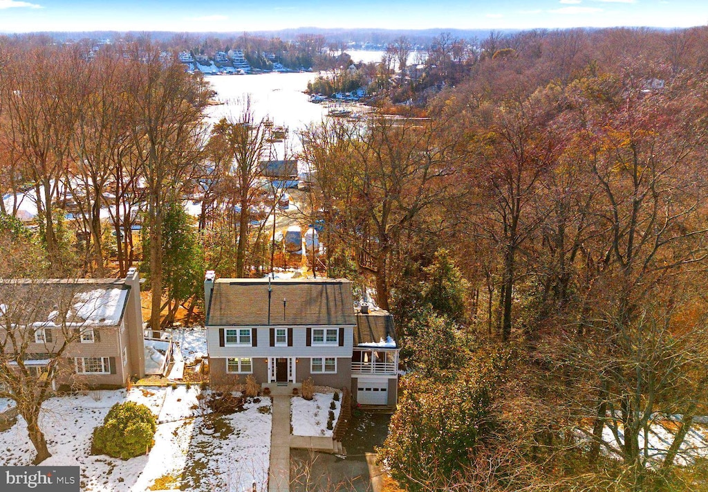 birds eye view of property