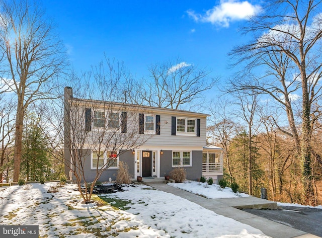 view of front of home