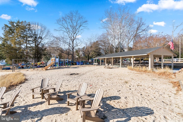 surrounding community featuring a playground