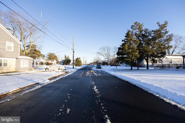 view of road