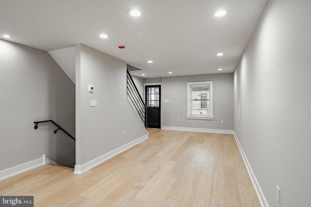 interior space featuring light hardwood / wood-style flooring