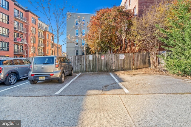 view of car parking