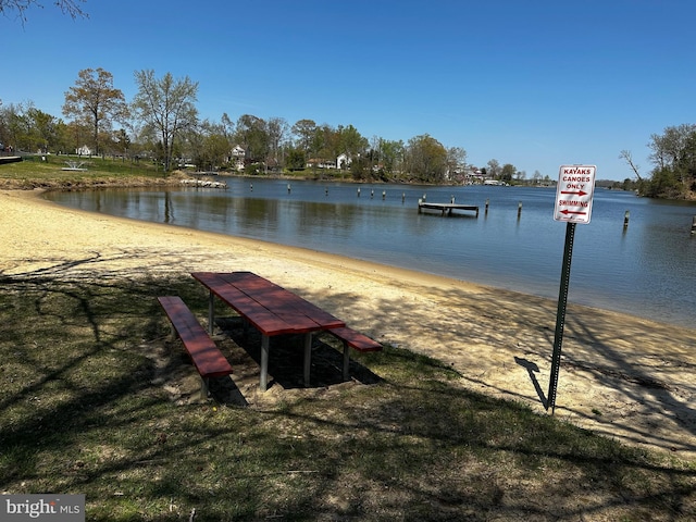 property view of water