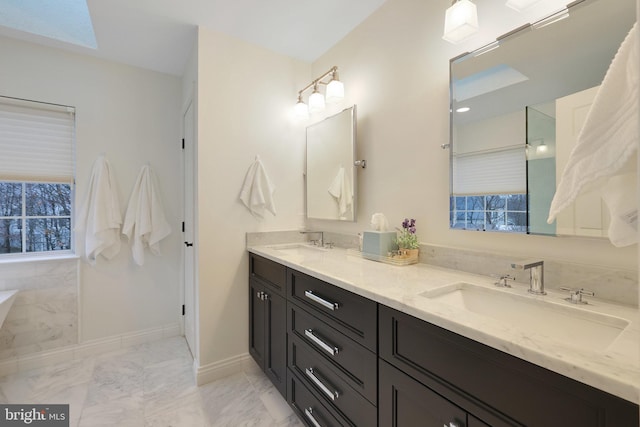 bathroom with vanity