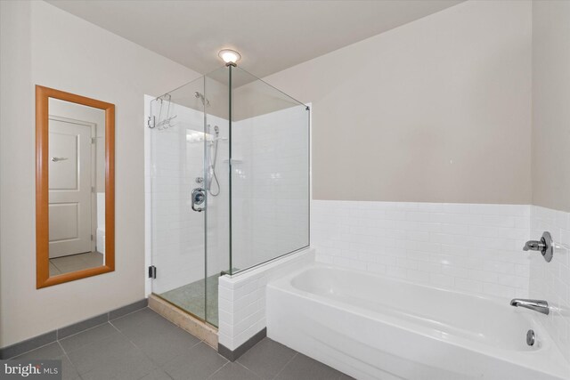 105 Christina Landing Dr Unit 905, Wilmington, DE 19801 - bathroom featuring separate shower and tub and tile patterned flooring