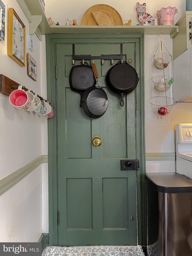 interior space featuring washer / dryer