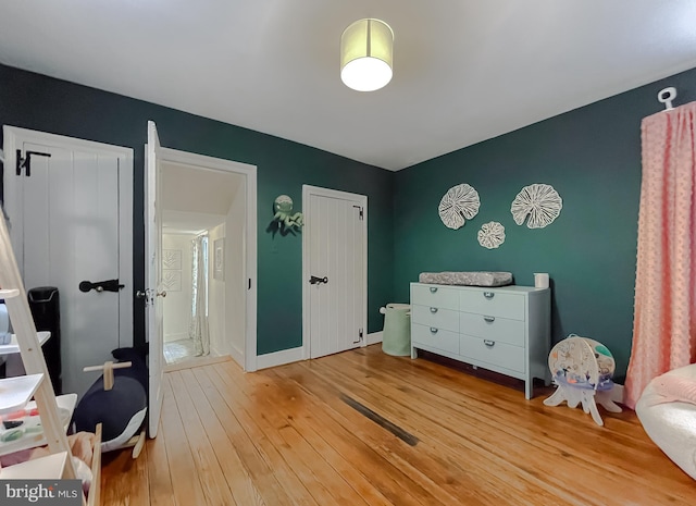 interior space featuring light wood-type flooring