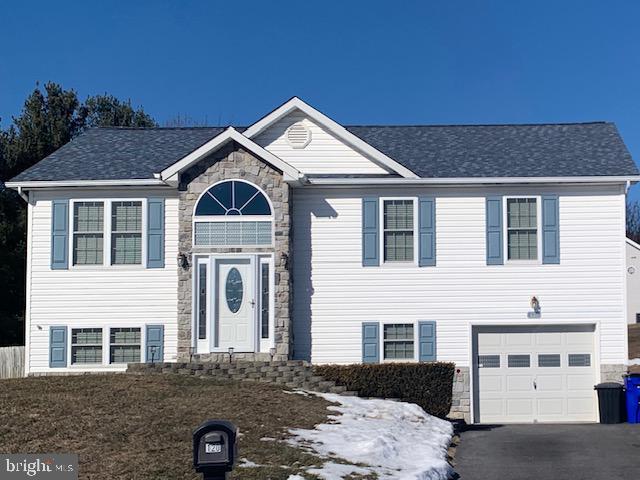 split foyer home with a garage