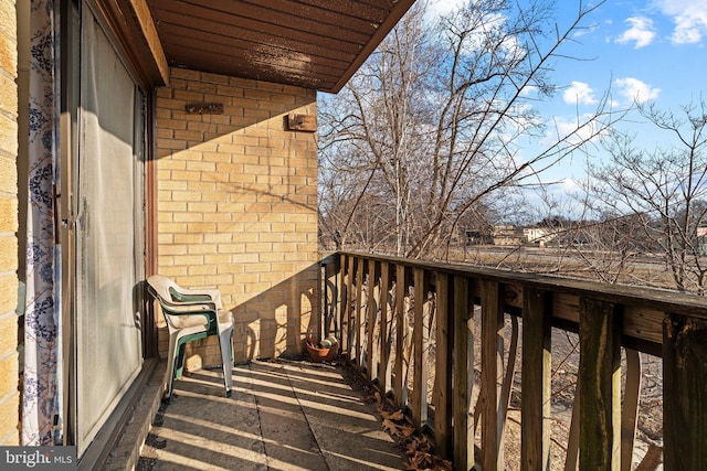 view of balcony