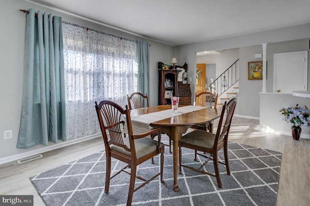 dining room featuring hardwood / wood-style floors