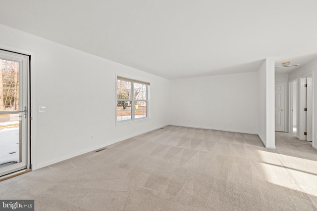 view of carpeted empty room