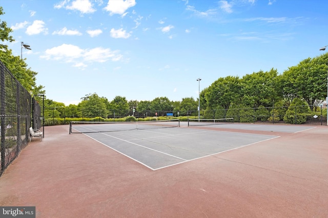 view of tennis court