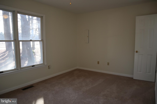 empty room featuring carpet floors