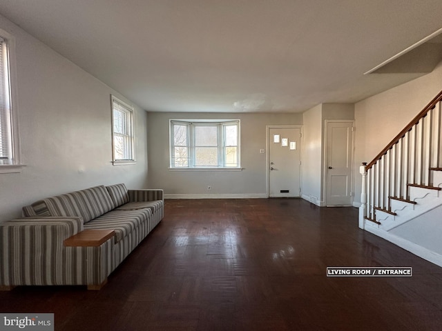 view of unfurnished living room