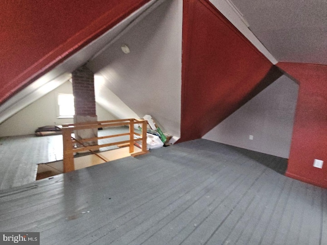 bonus room with lofted ceiling