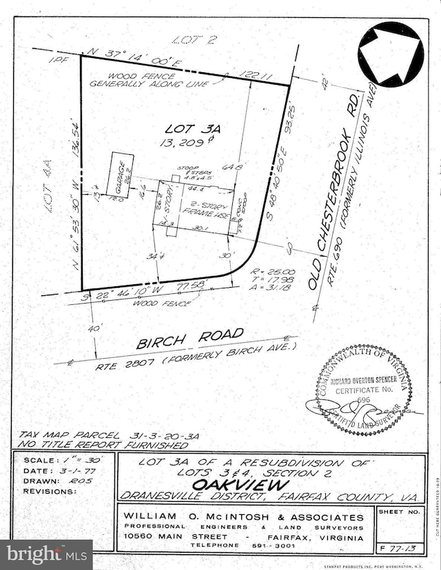 1700 Birch Rd, Mclean VA, 22101 land for sale